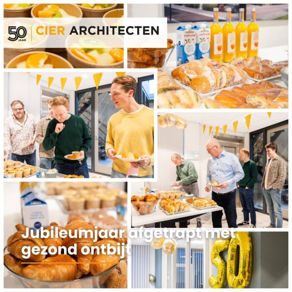 Jubileumontbijt 50-jarig bestaan CIER ARCHITECTEN
