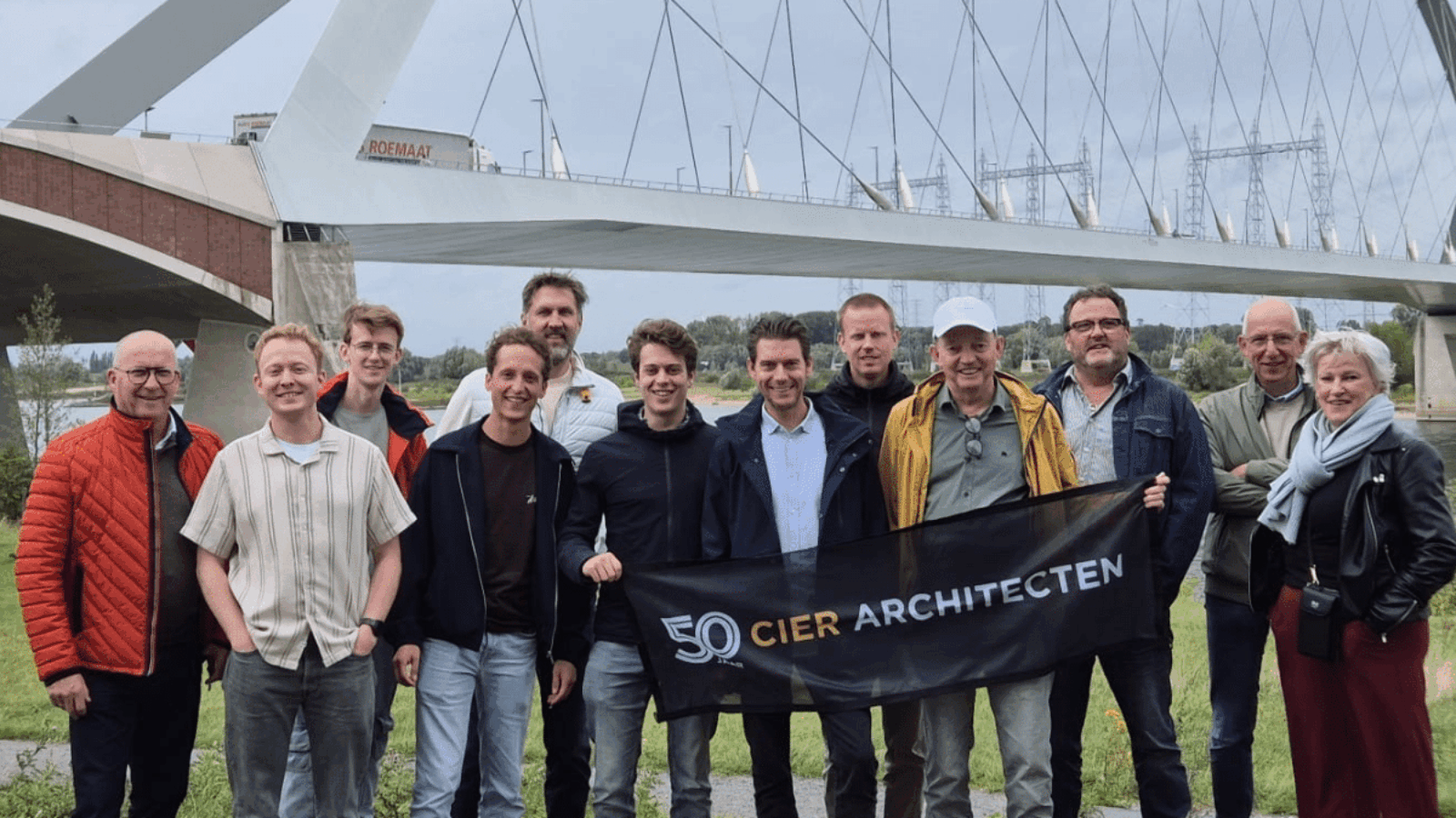 Team CIER Architecten viert 50 jaar met inspiratie opdoen in Nijmegen.