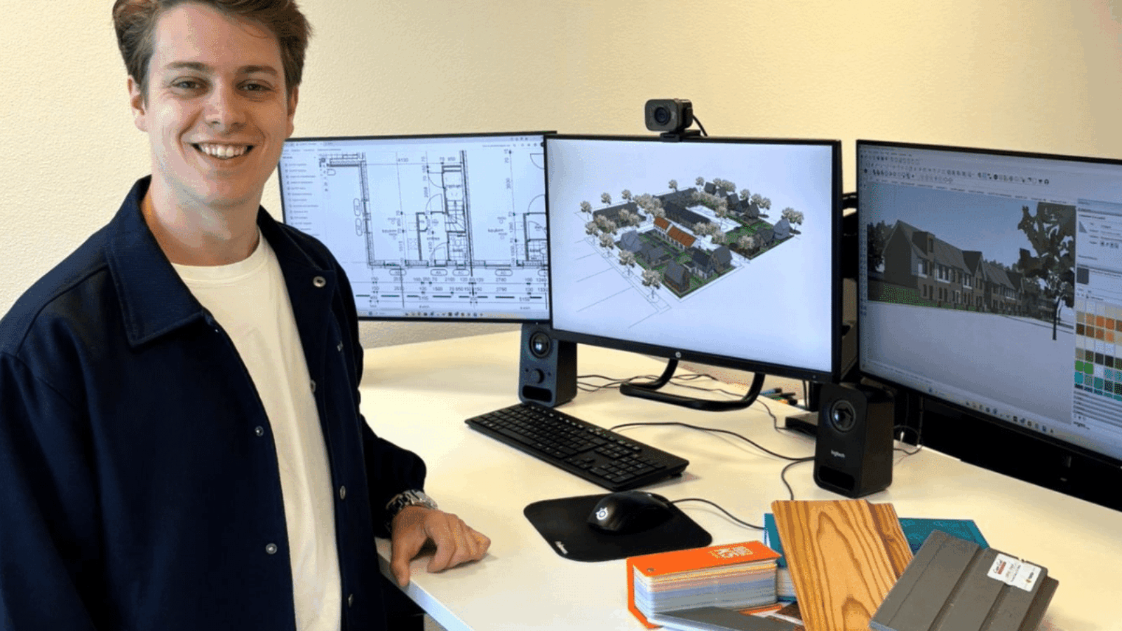 Bram de Graaf start zijn Beroepservaringsperiode BEP bij CIER ARCHITECTEN.