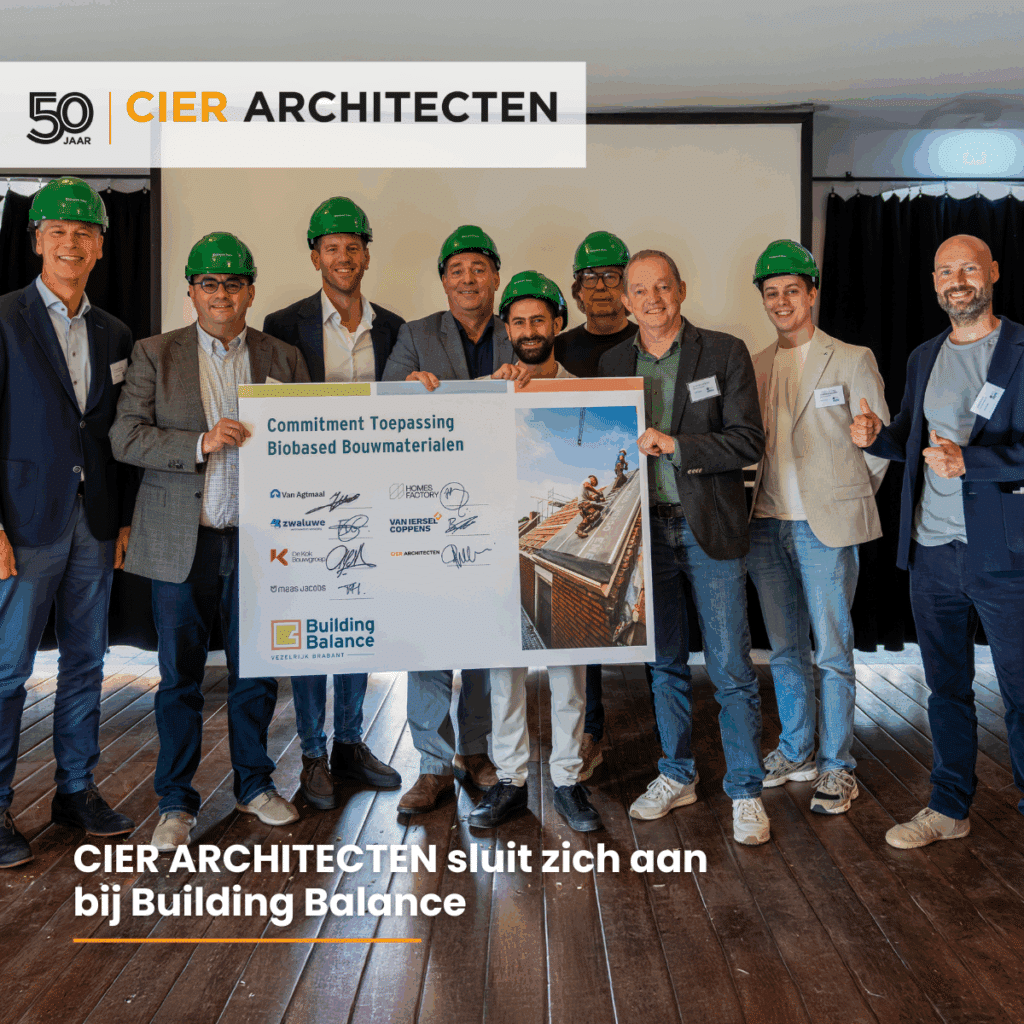 CIER ARCHITECTEN ondertekent commitment: biobased tenzij als nieuwe standaard in bouwen.