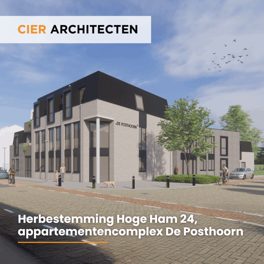 De Posthoorn laat de herbestemming Hoge Ham 24 zien als duurzaam appartementencomplex in Dongen.