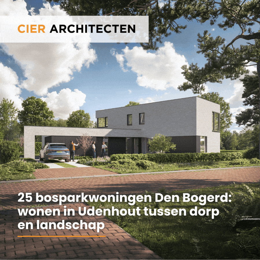 Bosparkwoningen Den Bogerd in ’t Bos met groene lanen, brede straten en parkachtig landschap in Udenhout.
