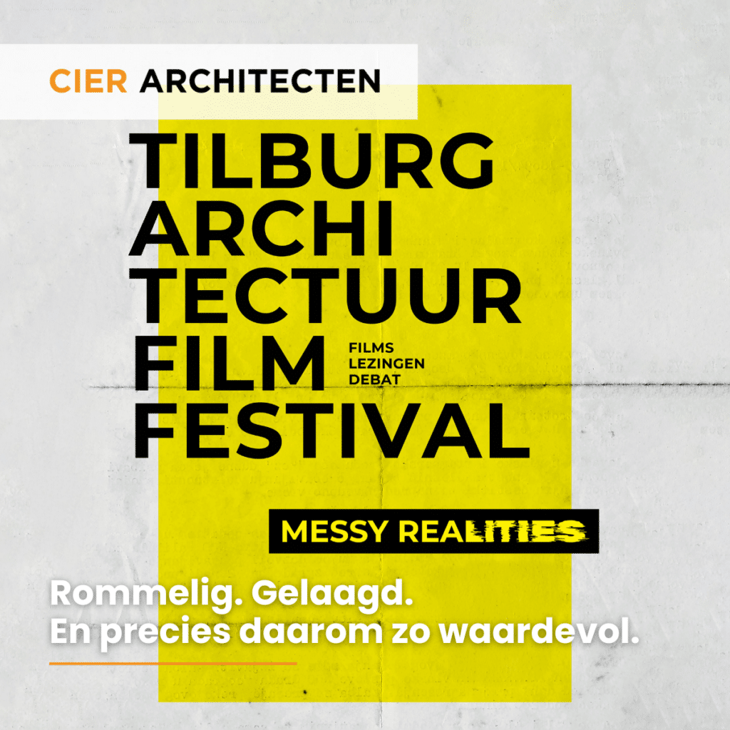 TIAFF 2025 draait om Messy Realities. Ontdek hoe architectuur en film samenkomen in Tilburg. Laat je inspireren.