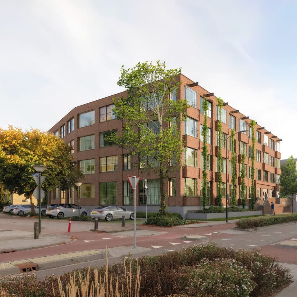De Lichtspinnerij Geldrop met duurzame appartementen waarin het industriële textielverleden is vertaald naar eigentijdse architectuur.